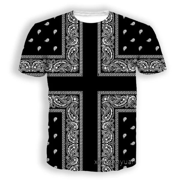 Blood Gang Bandana 3D Print Causal Clothing New Fashion Men Women T-shirt Plus Size S-7XL harajuku graphic t shirts