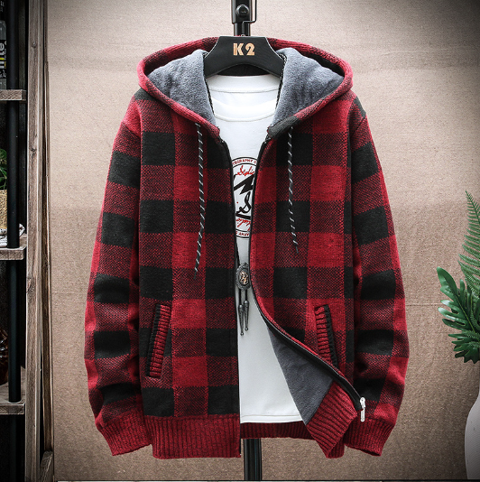 Men's Hooded Warm Long Sleeve Sweatshirt - Glo Shop