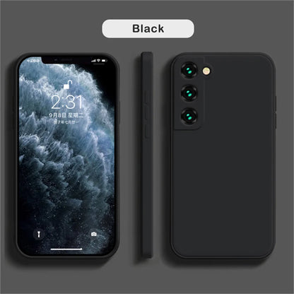 luxury Liquid Silicone Case for Samsung S24 Galaxy S20 S21 S22 S23 FE Plus Note10 20 A52 A31 A41 A71 A51 A72 A70 A50 - Glo Shop