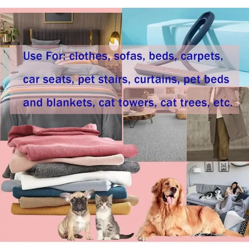 2/1PC Silicone Double Sided Pet Hair Remover Lint Remover Clean Tool Shaver Sweater Cleaner Fabric Shaver Scraper Clothes Carpet - Glo Shop