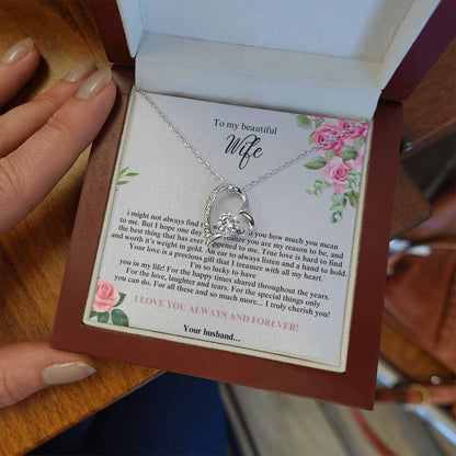 To My Beautiful Wife #4 with (Forever Love Necklace) - Glo Shop