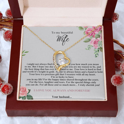 To My Beautiful Wife #4 with (Forever Love Necklace) - Glo Shop