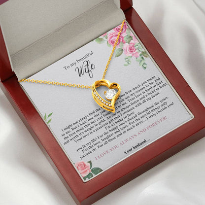 To My Beautiful Wife #4 with (Forever Love Necklace) - Glo Shop