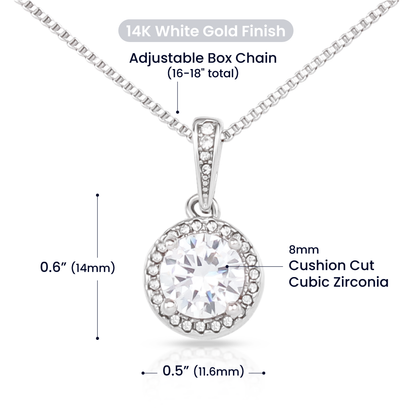 Mother to Daughter Message Card with Necklace - Glo Shop