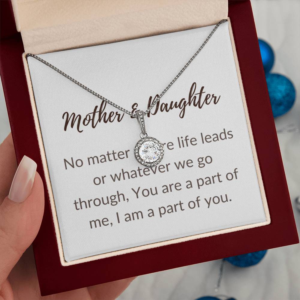Mother to Daughter Message Card with Necklace - Glo Shop