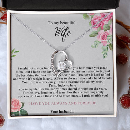 To My Beautiful Wife #4 with (Forever Love Necklace) - Glo Shop