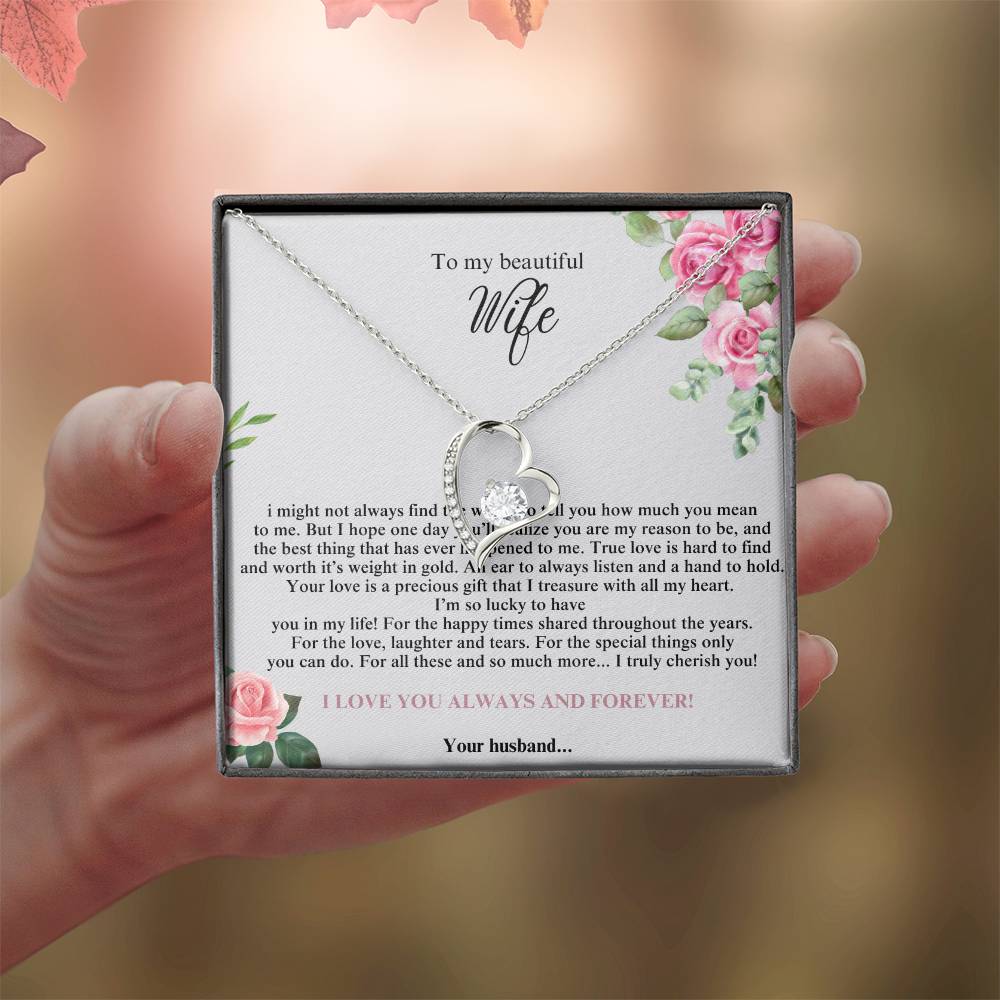 To My Beautiful Wife #4 with (Forever Love Necklace) - Glo Shop