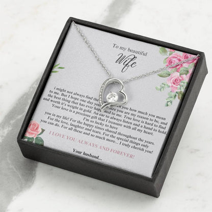 To My Beautiful Wife #4 with (Forever Love Necklace) - Glo Shop