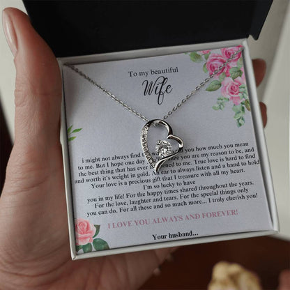 To My Beautiful Wife #4 with (Forever Love Necklace) - Glo Shop