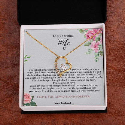 To My Beautiful Wife #4 with (Forever Love Necklace) - Glo Shop